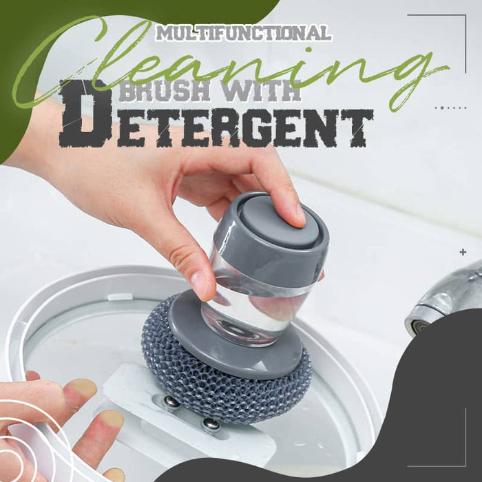 Kitchen Soap Dispensing Palm Brush