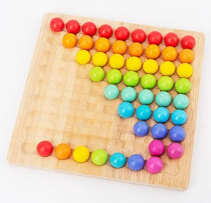 Wooden Board Bead Game