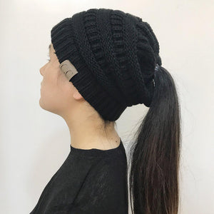 Ponytail Messy Bun Beanie