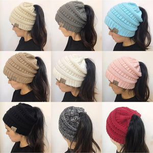 Ponytail Messy Bun Beanie