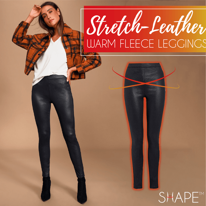 Heaven Touch™️ Leather Warm Fleece Leggings