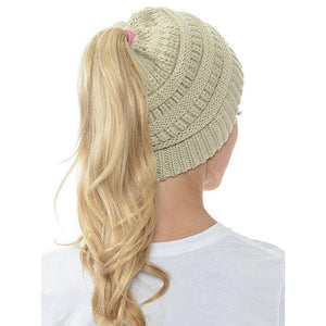 Ponytail Messy Bun Beanie