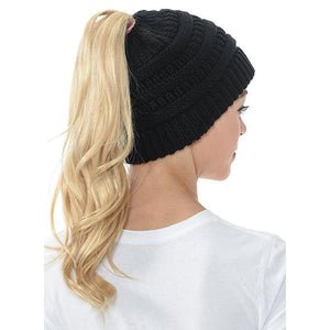 Ponytail Messy Bun Beanie