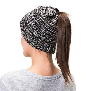 Ponytail Messy Bun Beanie