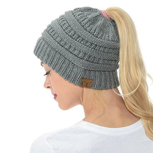 Ponytail Messy Bun Beanie