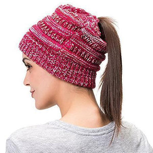 Ponytail Messy Bun Beanie