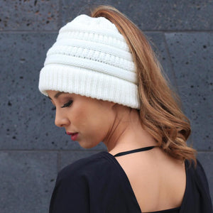 Ponytail Messy Bun Beanie